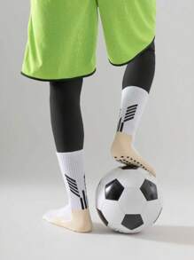Sports Outdoor 1 Pair,Men's Soccer Socks Anti Slip Non Slip Grip Pads For Football Basketball Sports Grip Socks