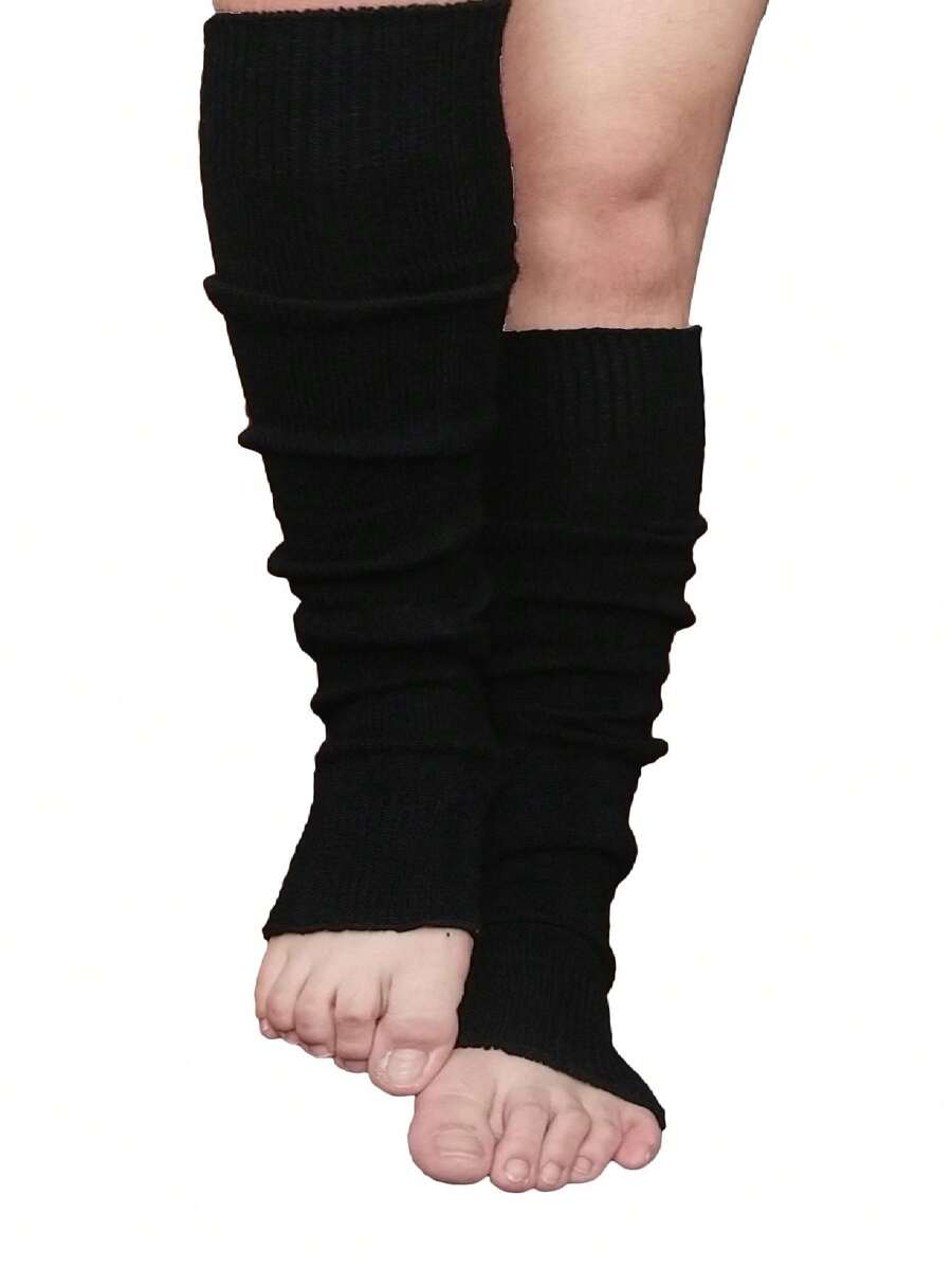 Calentadores Para Piernas Unisex, Invierno, Frío, Para Caballero, Para hombre - Negro - Ver 1