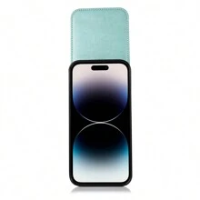 适用于、三星、Galaxy、华为的豪华真皮手机壳，带卡槽、支架和防震保护套，国际版，非国内版。 - 薄荷綠 - 查看 7