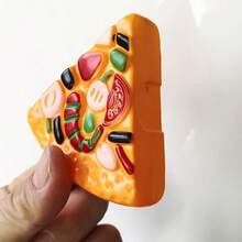 (隨機顏色)兒童模擬食物,西餐蛋糕、甜點、餅乾、廚房玩具、披薩切割遊戲 - 彩色 - 查看 4