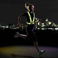 DRESBE Reflective Vest Gear Unisex Warning Vests Adjustable Laser Safety Band For Night Running Cycling Jogging Walking - màu xanh lá - Xem 6