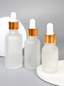 1Pc Travel-Friendly Frosted Glass Dropper Vials For Essential Oils, Aromatherapy, Perfume, And Cosmetics - 15ml/30ml/50ml Sizes With Glass Eye Dropper - Convenient Sample Container For Liquid Products, Living Room Home Bedroom Bathroom House Decor, Travel Stuff, Wedding, Party, Birthday, Gifts For Men Mom Dad Friends, New Years, Accessories, Funny Gift