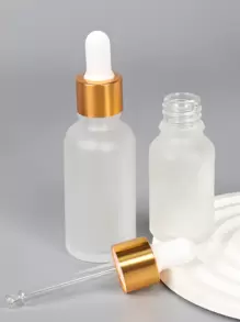 1Pc Travel-Friendly Frosted Glass Dropper Vials For Essential Oils, Aromatherapy, Perfume, And Cosmetics - 15ml/30ml/50ml Sizes With Glass Eye Dropper - Convenient Sample Container For Liquid Products, Living Room Home Bedroom Bathroom House Decor, Travel Stuff, Wedding, Party, Birthday, Gifts For Men Mom Dad Friends, New Years, Accessories, Funny Gift