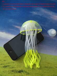 1pc New Style Silicone Glowing Soft Body Jellyfish Aquarium Decoration, Random Color - Multicolor - View 7