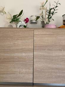 1捲家具牆紙木質貼紙pvc壁紙diy防水門廚櫃衣櫃裝飾牆壁膜 - 薑色 - 查看 3