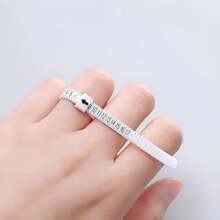 Ring Sizing Strips, Plastic Ring Sizer Gauge Mandrel, Us Ring Sizes Measure Finger Tool - White - View 8
