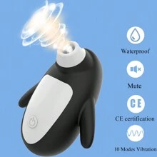 Penguin Sucker Clitoris Sucking Vibrator Female Clit Nipple Oral Vacuum Stimulator Massager Sex Toys Adult Goods For Women Valentine's Day Gift