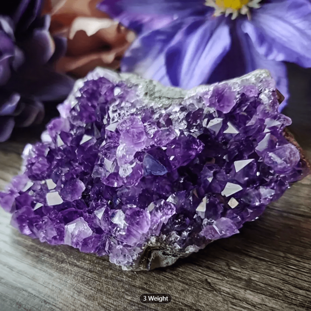 1pc Big Size Natural Amethyst Cluster Mineral Specimen Healing Crystal Gemstone Ornament For Fish Tank Decoration Stone Beautiful And Beneficial Crystals For Yoga, Love, And Gifts