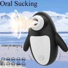 Penguin Sucker Clitoris Sucking Vibrator Female Clit Nipple Oral Vacuum Stimulator Massager Sex Toys Adult Goods For Women Valentine's Day Gift