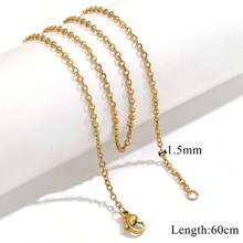 10入組304不銹鋼2mm/1.5mm寬連鎖,不銹鋼項鏈女士/男士吊墜diy珠寶飾品配件項鏈 - 鏈 - 查看 13