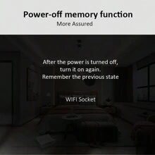 1pc Smart Socket With Eu Plug, Tuya Wifi Smart Socket 16a With Electricity Counter, Voice Control Via Alexa, Remote Control Via Smart Phone, Compatible With Ifttt For Smart Home, With Timer Function - White - View 5