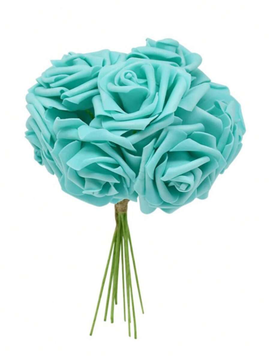 5/10/15/20/25/30支/套 粉色人造花，简约PS泡沫装饰花，家居装饰（OPP包装） - 水鴨藍 - 查看 1