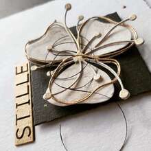 1 Piece Of Flower And Plant Combination, 26 Styles, Carbon Steel Metal Embossed Paper Cutting Blade Mold, Fresh Style, DIY Scrapbook Photo Album, Decorative Embossing Tool - Silver G - View 3