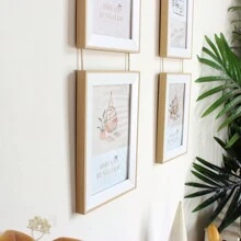 三件套竖式多照片组合壁挂相框，适用于4x6/5x7英寸照片，是客厅、卧室、家庭办公室装饰的理想之选，非常适合家庭照片和结婚照。