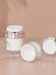 1 Hộp phân phối keo trong suốt, Chai kem dưỡng da loại ép ABS màu trắng, Hộp đựng có thể đổ lại cho Gel & Kem dưỡng da, Chai kích thước du lịch di động chống rò rỉ, Chai bảo quản tốt nhất - Trong sáng - Xem 7
