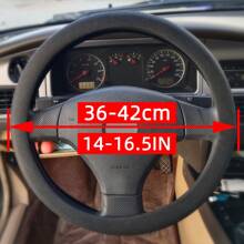 Car Summer Universal Silicone Steering Wheel Cover Elastic Glove Cover Texture Soft Multi DIY Accessories Color Auto Decoration - Red - View 7