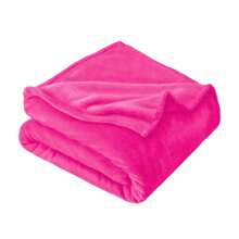 Solid Color Simple Plush Multi-Functional Blanket