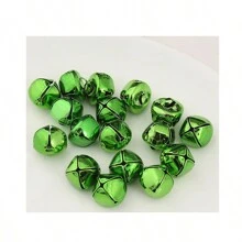 15mm彩色十字形鈴鐺聖誕樹掛鈴diy手工藝品裝飾配件,具備真空鍍膜 - 混色 - 查看 7