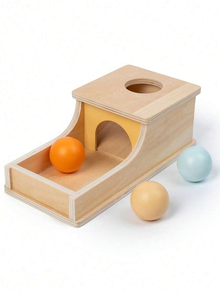 1-3歲蒙特梭利教具：鼓、投擲箱、嬰兒益智玩具、兒童早期蒙特梭利教育嬰兒玩具、學校、學生、文具、學校用品 - 彩色 - 查看 1