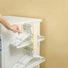 1 pieza Perchero de almacenamiento con diseño de cactus de dibujos animados, retráctil, sin taladro, montado en la pared, estante de almacenamiento multifuncional - Verde - Ver 5