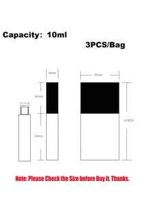 3pcs 10ml Empty Mascara Tube Container With White/Golden/Rose Golden Cap - Beige - View 5