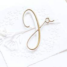 1 Piece Of Flower And Plant Combination, 26 Styles, Carbon Steel Metal Embossed Paper Cutting Blade Mold, Fresh Style, DIY Scrapbook Photo Album, Decorative Embossing Tool - Silver J - View 5