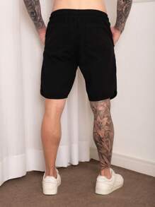 Men Shorts - 黑色 - 查看 5