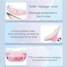 Mini Portable Face&Neck Massager Facial Neck Tightening Lifting Device Face And Neck Lift Massager - Pink - View 3