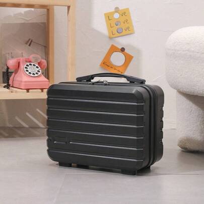 תיק קוסמטיקה נייד 1pc, תיק רחצה לנשים עם ידית, תיק קוסמטיקה רב תכליתי 12 אינץ' קופסת קוסמטיקה ניידת, נרתיק אחסון איפור קטן, מזוודת קוסמטיקה ואביזרים לנסיעות, תיק קוסמטיקה קל משקל רב תכליתי לתיק נשיאה, תיק מזוודה לבית הספר אביזרי בית הספר ציוד לבית הספר