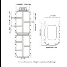 1pc Dual Layer Small Pill Box, Portable Pill Organizer With 10 Compartments, Transparent Sealed Medicine Storage Box