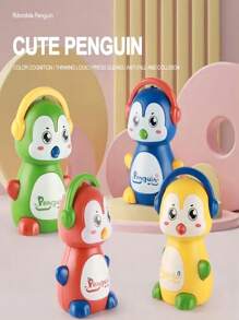 Penguin Yellow Stunt Pull Back Car Jump Toy Flip 1:64 Car Mini Owl Head Eagle Penguin Tiger Animal Model Racing New Toy Party Gift For Children Over 3 Years Old - Penguin Yellow - View 4