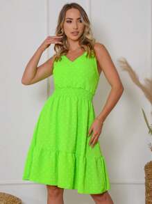 Women Dresses - Màu xanh chanh - Xem 1