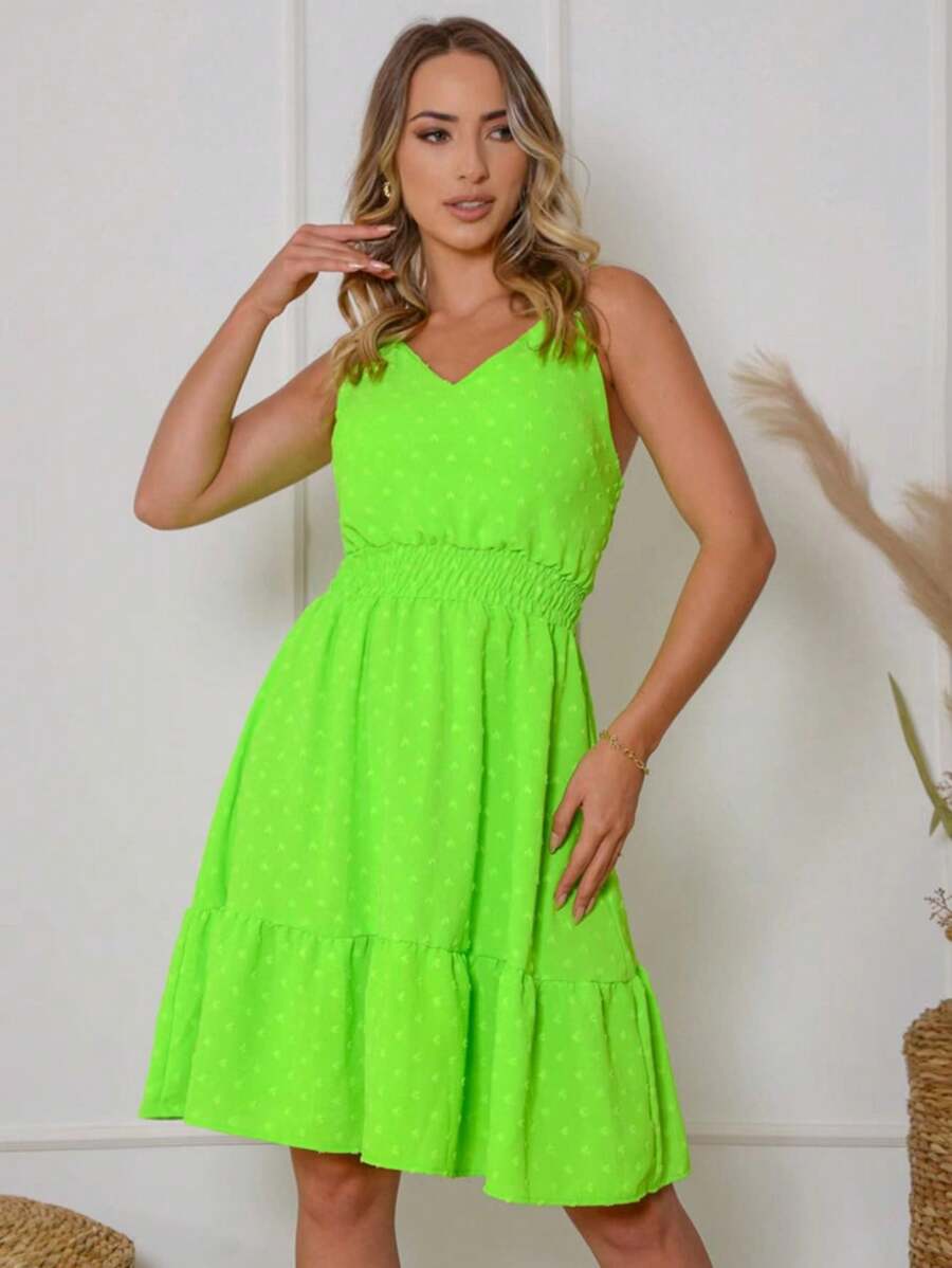 Women Dresses - Màu xanh chanh - Xem 1