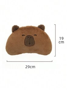 1件装汽车头枕车用颈枕创意卡通可爱毛绒枕头车用座椅小熊头枕 - 彩色 - 查看 14