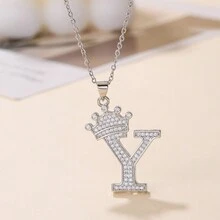 Hip Hop 皇冠26英文字母時尚輕奢項鏈 - 4 - 查看 6