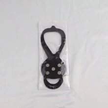 1入戶外5爪冰爪防滑鞋套,適用於積雪區域,冰面,適用於老年人和男女皆宜 - 黑色 - 查看 8