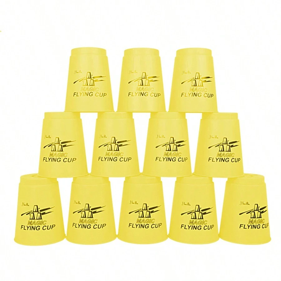 12入組飛杯速度運動疊杯訓練益智競技青少年成人玩具