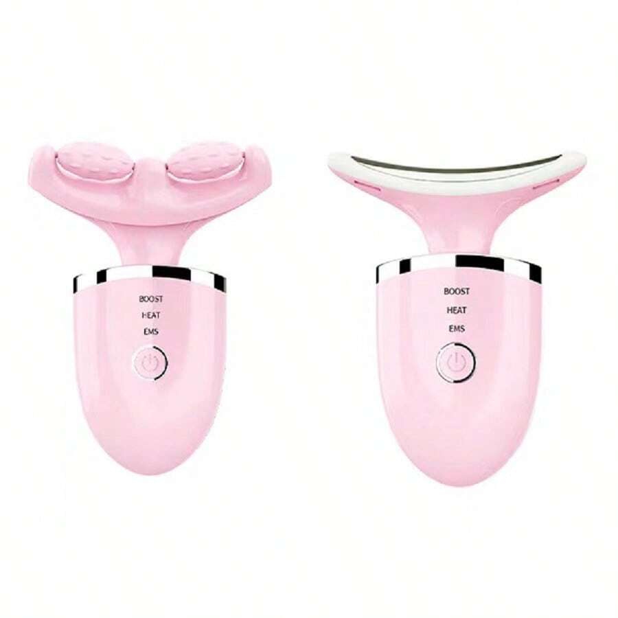 Mini Portable Face&Neck Massager Facial Neck Tightening Lifting Device Face And Neck Lift Massager - Pink - View 1