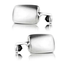 Espejos De Vw Sedan Vocho Color Plata Par - transparente - Ver 2