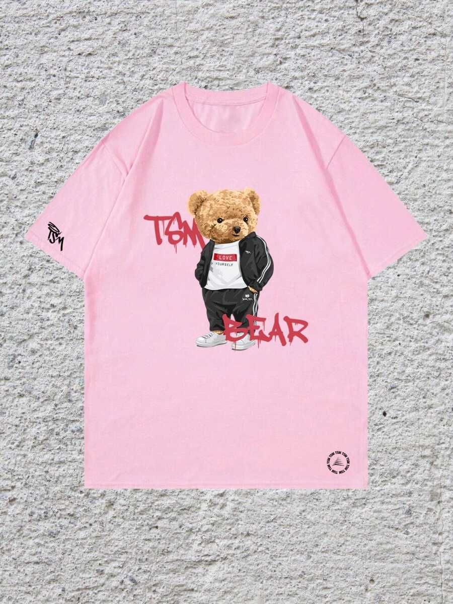 Men T-Shirts - 淺粉色 - 查看 1