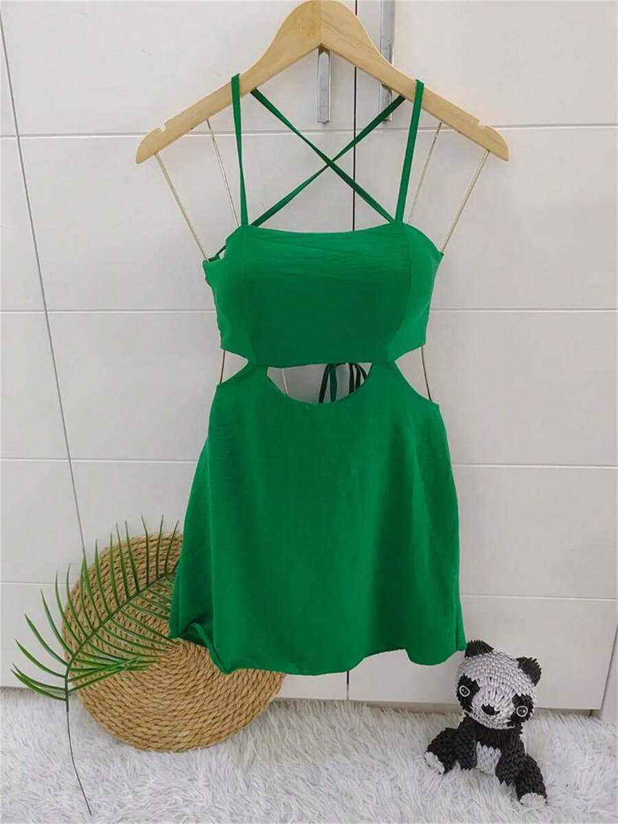 Women Dresses - 綠色 - 查看 1