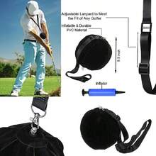 1PC Golf Swing Trainer Ball With Inflatable Assist Posture Correction Training For Golfers Golf Training Aids Drop-Shipping - Grey - View 4