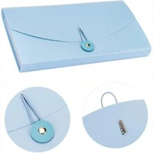 1pc 13 Pockets Receipt Expanding Folder, Plastic Check Bill Organizer, Labeled Coupon Management Tool,Back To School,School Supplies - Multicolor - View 6