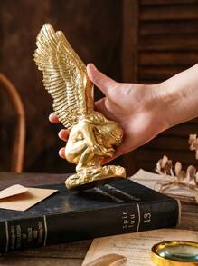 1 件金色跪姿天使树脂桌面装饰雕塑，手工制作的救赎天使雕像，适合电视背景、玄关、书房、办公桌的最佳礼物 - 金色 - 查看 5