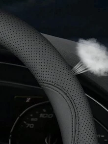 1個浮雕瓦楞方向盤 - 黑色 - 查看 4