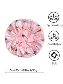 Awegeo 3 Piezas De Gorros Impresos De Ala Ancha Para Niños Con Banda Elástica Con Diseño De Mariposa, Gorro Elegante Para Uso Diario Y Dormir