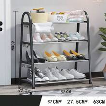 1pc Stainless Steel Shoe Rack, Multi-Layer Shoe Cabinet, Easy Installation Dust-Proof Shoe Shelf, 3/4 Layers Free Standing Shoe Rack For Home Dormitory Doorway - Multicolor - View 4