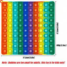 9x9 Multiplication 1-100 Numbers Toys, Silicone Push Bubble Fidget Math Games Learning Educational Toy Gifts For Kids