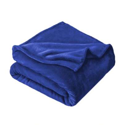 Solid Color Simple Plush Multi-Functional Blanket