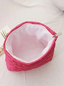 1 pezzo Borsetta a forma di cuore imbottita con inserto rimovibile, custodia per cosmetici, prodotti per la cura della pelle, necessaire per il trucco, borsa da viaggio per donna, idea regalo per mamma, compleanno, amiche, insegnanti, decorazione per casa, bagno, camera da letto, organizer per gioielli, oli per le labbra, smalti, organizer per il trucco